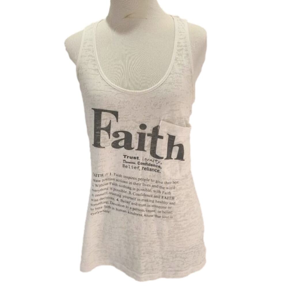Forever 21 sheer razor back Faith Tank top